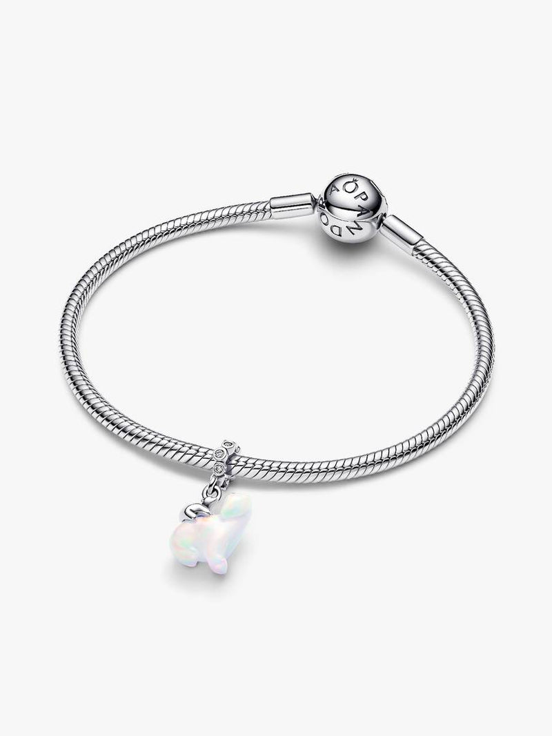 Charm Pendente Orso Polare Mamma e Cucciolo Argento Sterling 925