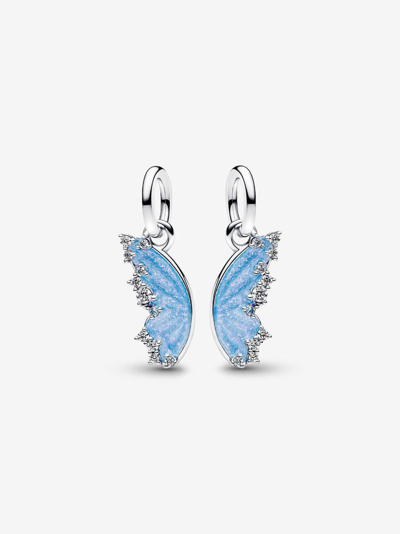 Charm Pendente Ali di Farfalla Divisibile Argento Sterling 925