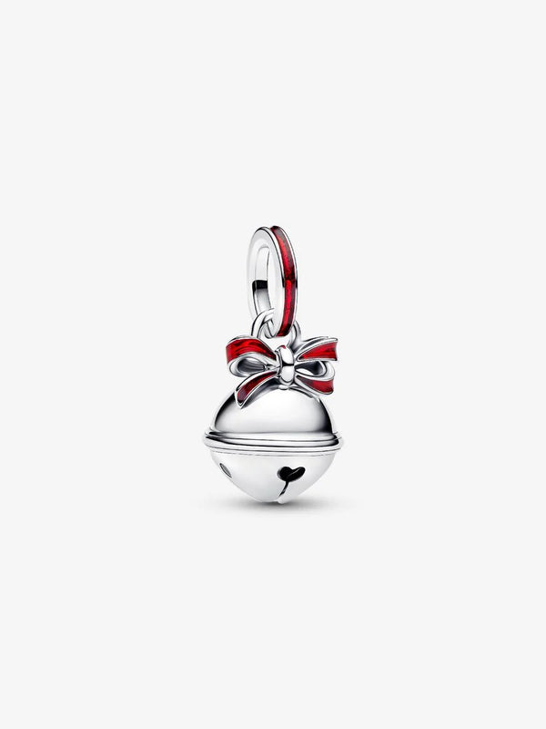 Charm Pendente Campanella di Natale Argento Sterling 925
