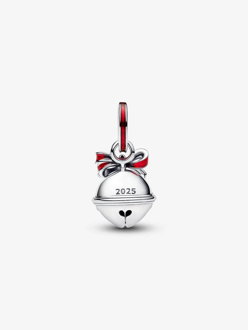 Charm Pendente Campanella di Natale Argento Sterling 925