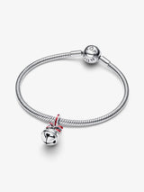 Charm Pendente Campanella di Natale Argento Sterling 925