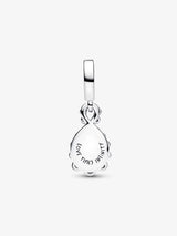 Charm Pendente Doppio Infinito Opalescente Argento Sterling 925