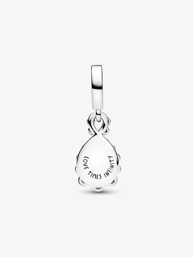 Charm Pendente Doppio Infinito Opalescente Argento Sterling 925