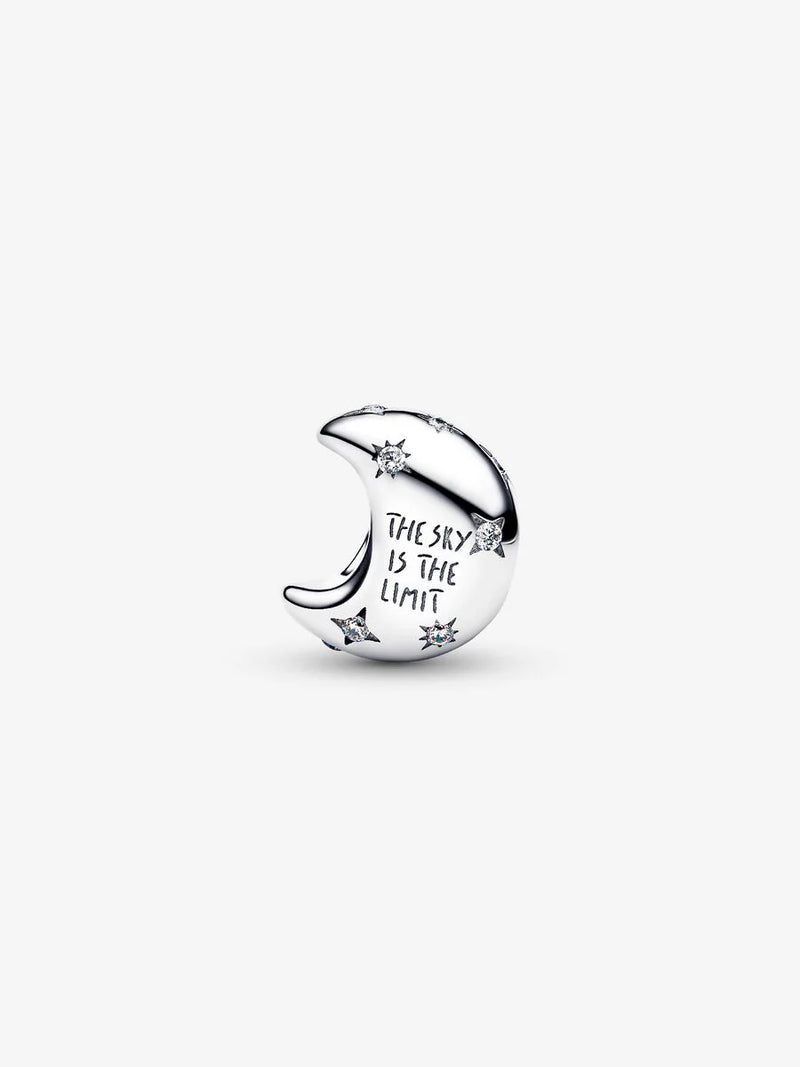 Charm Luna Crescente "The Sky is the Limit" Argento Sterling 925