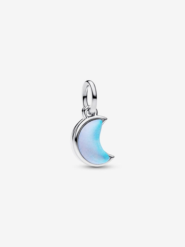 Charm Pendente Doppio Luna Crescente "I Would Give you the Moon" Argento Sterling 925