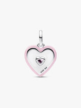 Charm Medallion Cuore Radiante Rosa Pandora ME