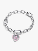 Charm Medallion Cuore Radiante Rosa Pandora ME