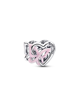 Charm Openwork Cuore e Farfalla