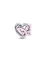 Charm Openwork Cuore e Farfalla
