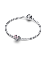 Charm Openwork Cuore e Farfalla