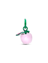 Charm Pendente Mela Rosa Vetro di Murano