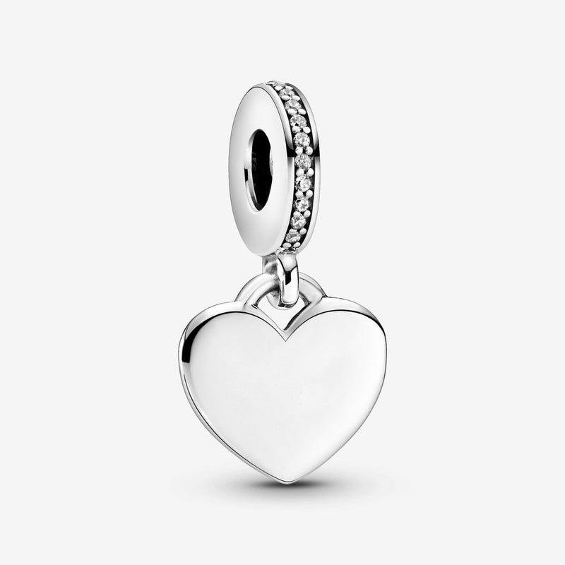 Charm Cuore Pendente da Incidere - Gioielleria Fondente