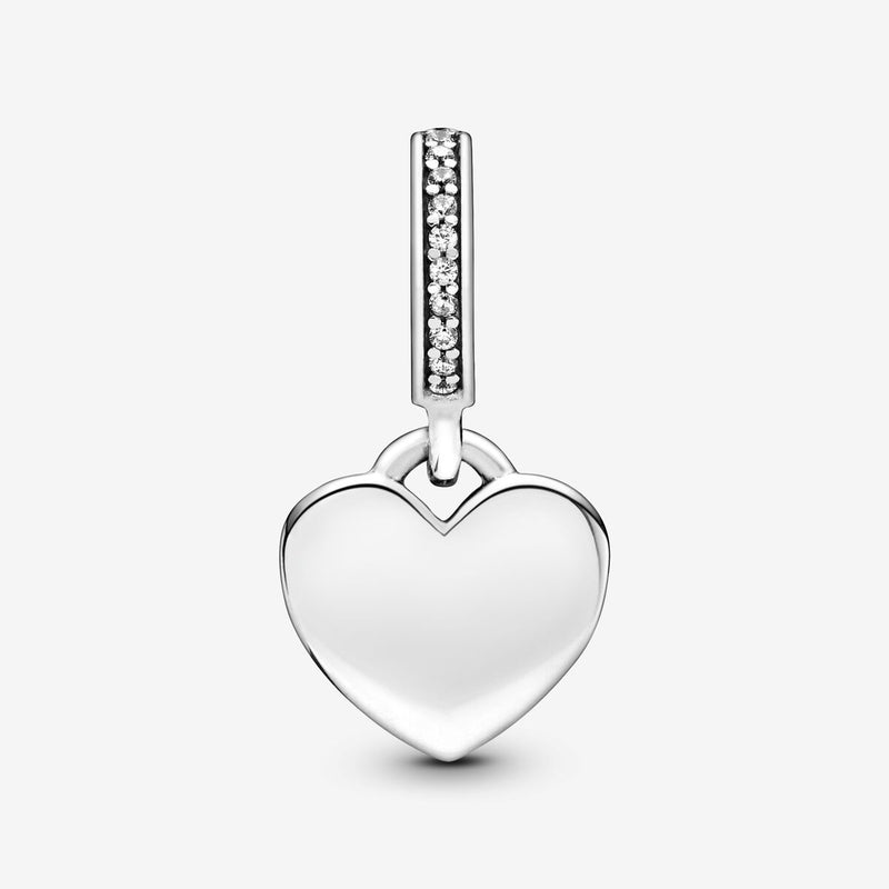 Charm Cuore Pendente da Incidere - Gioielleria Fondente