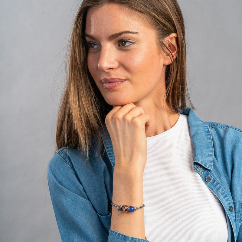 Agata Blu Scuro Rotonda - Gioielleria Fondente