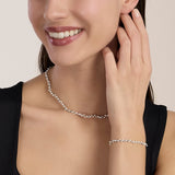 Choker necklace with shell pearls