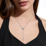 Necklace with Madonna and cross pendant STYLE 106
