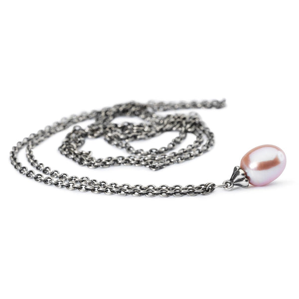 Collana d'Argento con Perla Rosa - Gioielleria Fondente
