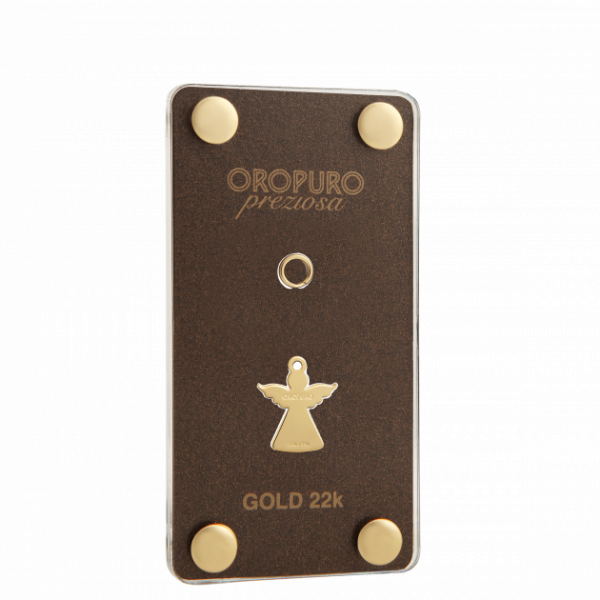 Ciondolo ANGELO in oro 22k