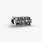Star Wars Charm in Argento con logo in 3D
