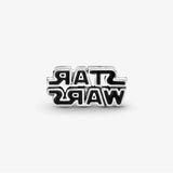 Star Wars Charm in Argento con logo in 3D