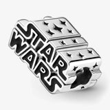 Star Wars Charm in Argento con logo in 3D
