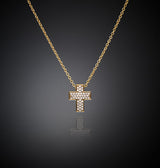 Collana Pendente Squared Cross Small - Gioielleria Fondente