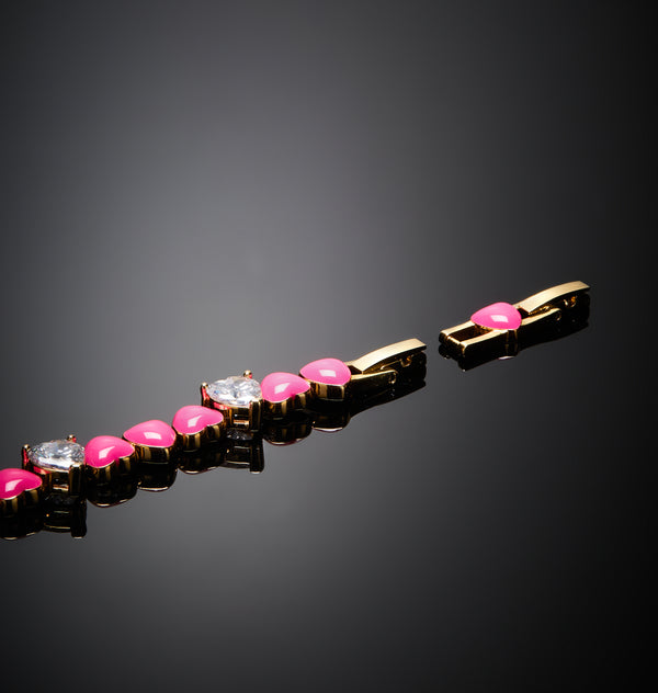 Bracciale Cuoricino Neon - Gioielleria Fondente