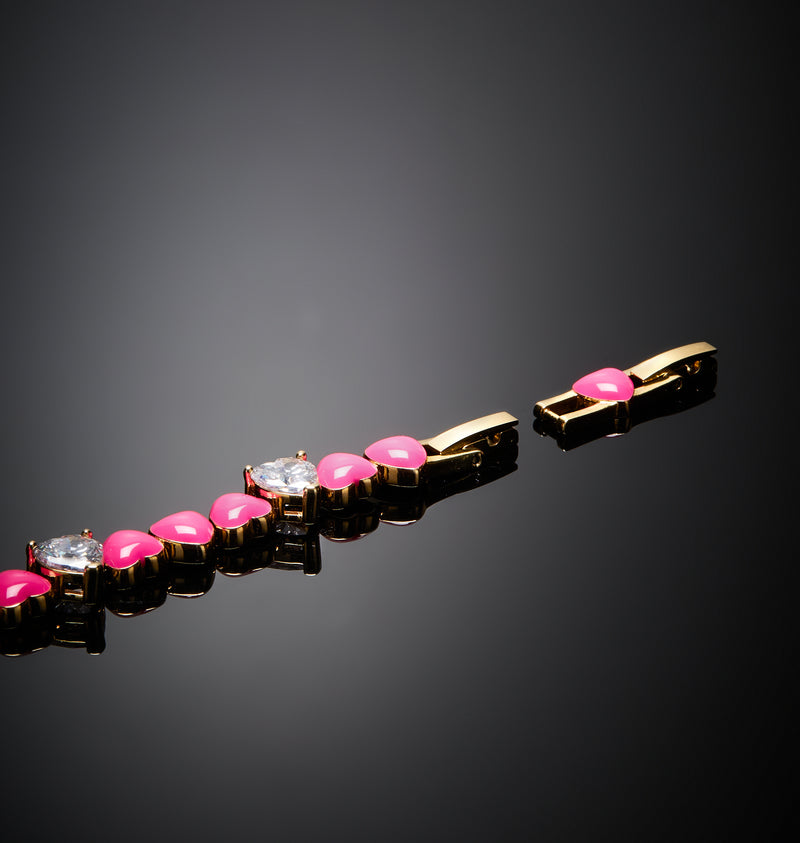 Bracciale Cuoricino Neon - Gioielleria Fondente