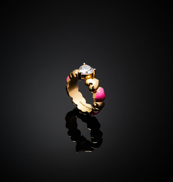 Anello Cuoricino Neon - Gioielleria Fondente