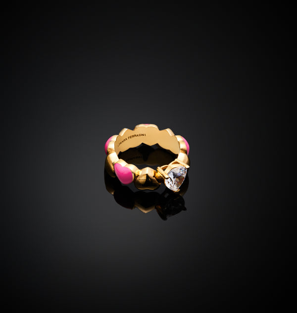 Anello Cuoricino Neon - Gioielleria Fondente