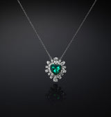 Collana Pendente Cuore Emerald - Gioielleria Fondente