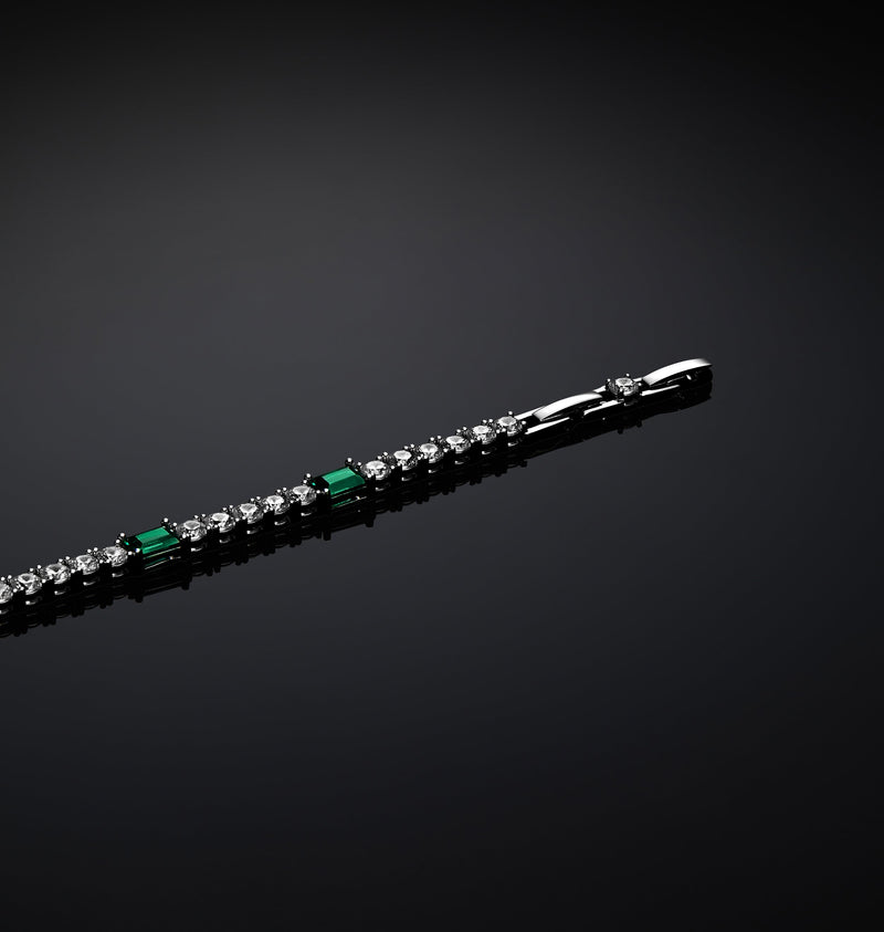 Bracciale Tennis Emerald - Gioielleria Fondente