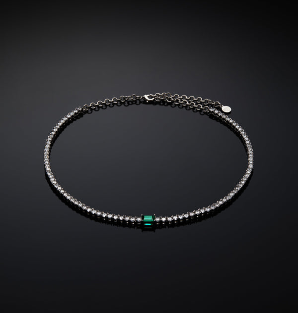 Girocollo tennis Emerald - Gioielleria Fondente
