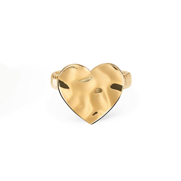 Anello in acciaio 304/316L PVD giallo