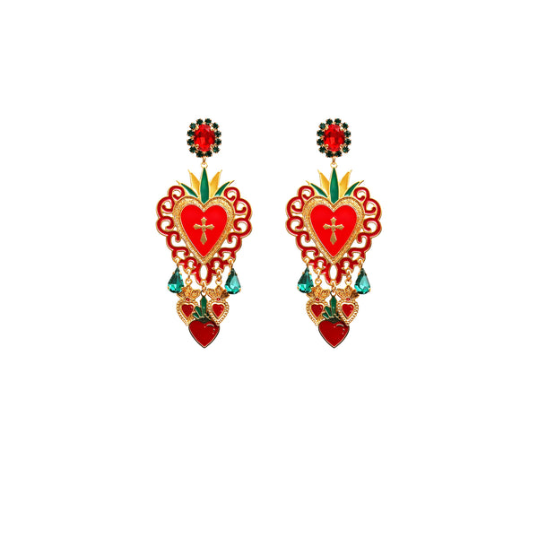 Orecchini Cuore Sacro Saint Vincent
