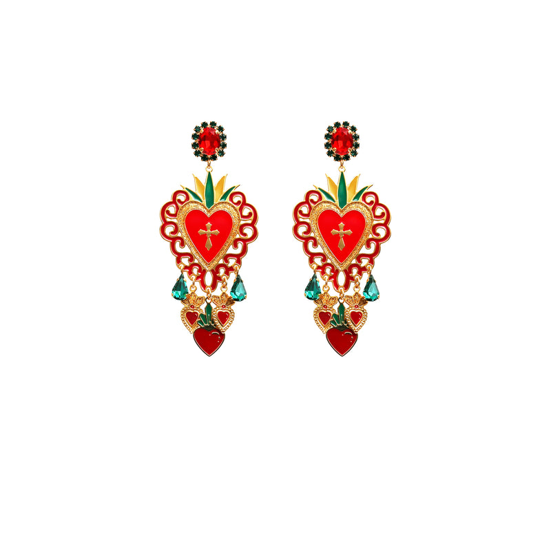 Orecchini Cuore Sacro Saint Vincent