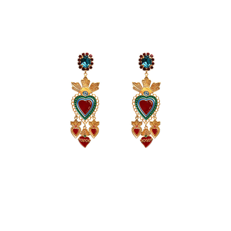 Orecchini Cuore Sacro Saint Luis