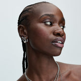 Orecchini Cerchi con Perle d’Acqua Dolce Coltivate e Pavè - Gioielleria Fondente