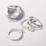 Anello Perla d’Acqua Dolce Coltivata e Pavè - Gioielleria Fondente