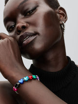 Charm Cuore Metallico Blu