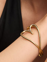 Bracciale Aperto Cuore Linea Sinuosa