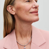 Charm Pendente Cuore di Mamma Rosa Opalescente