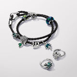 Charm Opale Verde e Blu