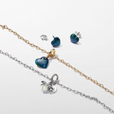 Orecchini Cuori Opali Verdi e Blu