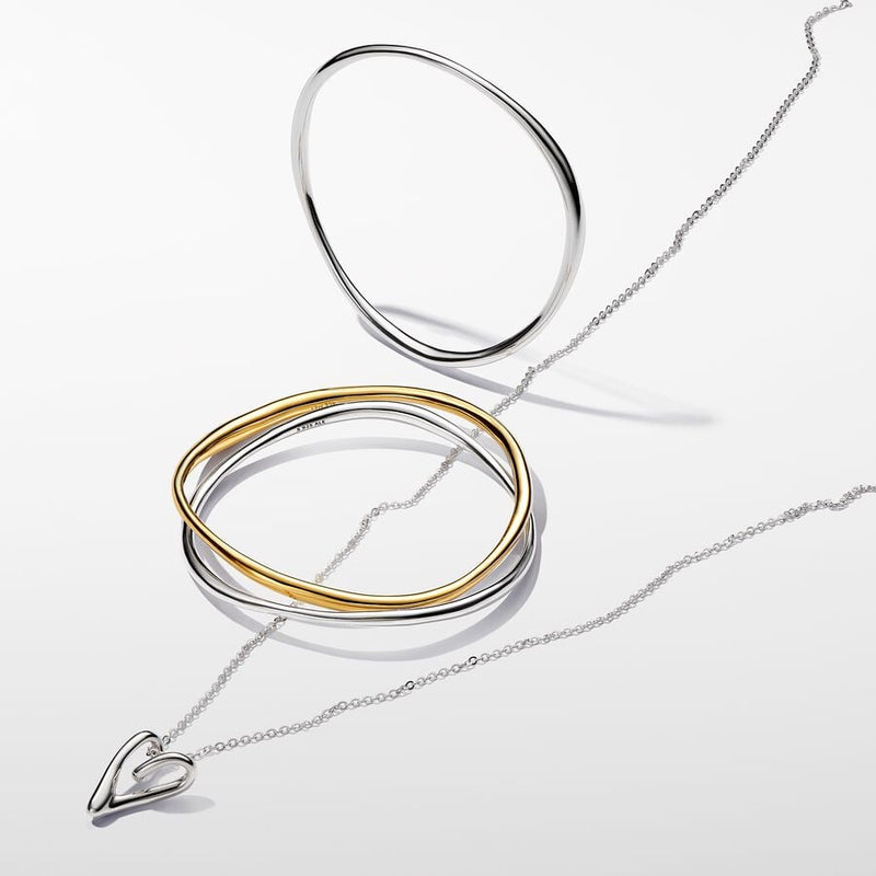 Collana Cuore Linea Sinuosa