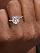 Anello Punto Luce Ovale