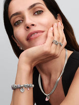 Charm Pendente Doppio Cuore Nessuna come Te