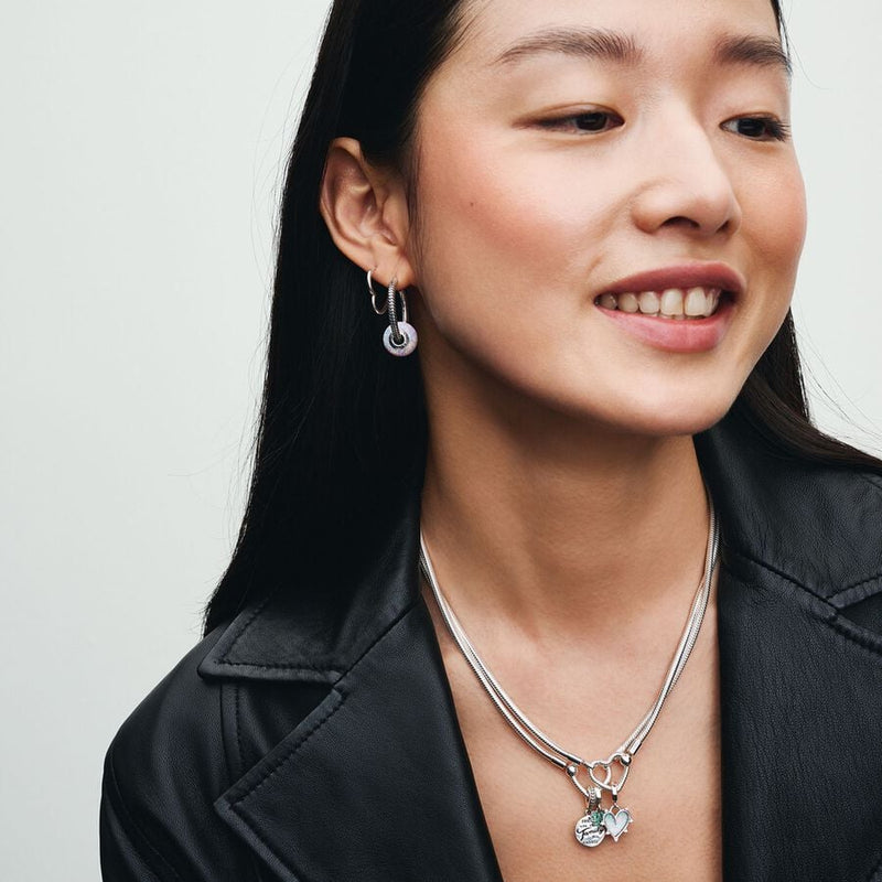 Collana Maglia Snake Chiusura a Cuore