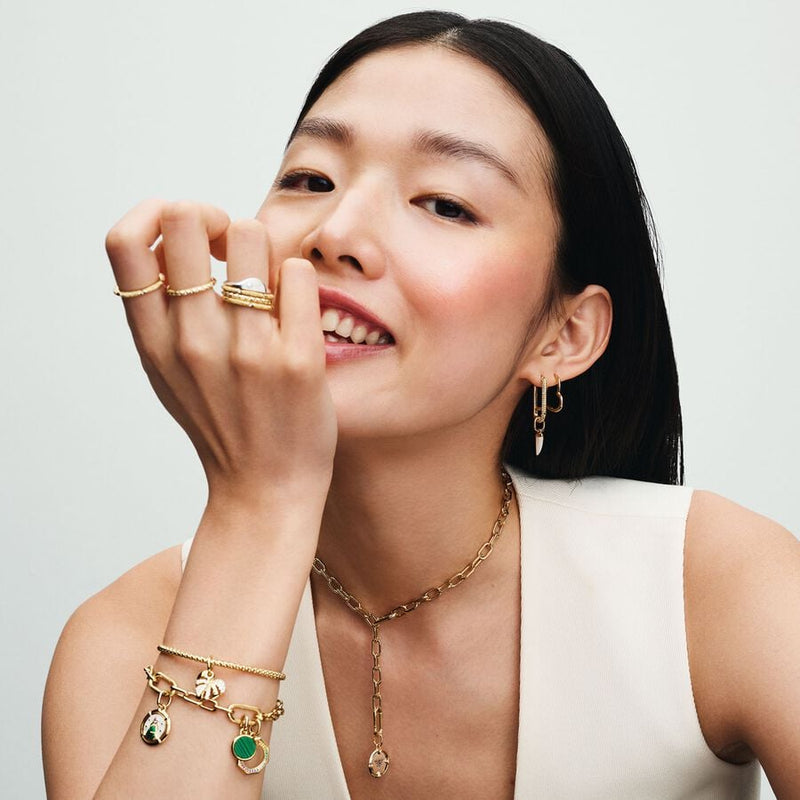 Bracciale Regolabile Maglia Geometrica