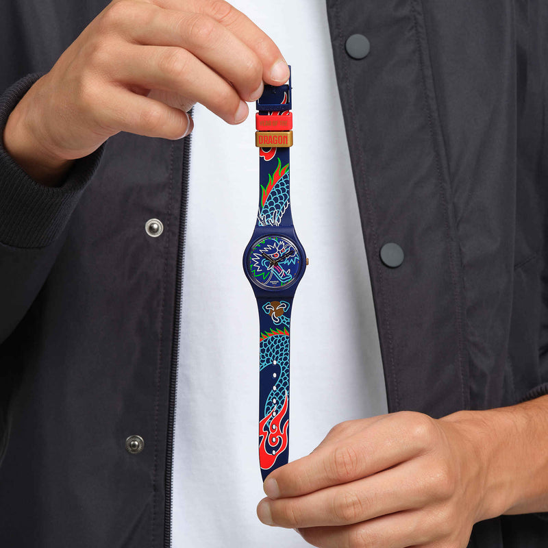 Orologio Dragon In Waves